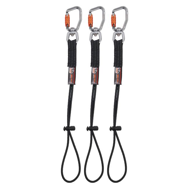 Squids 3714 Elastic Tool Tail Lanyard - Carabiner & Cinch Loop - 10lbs ...