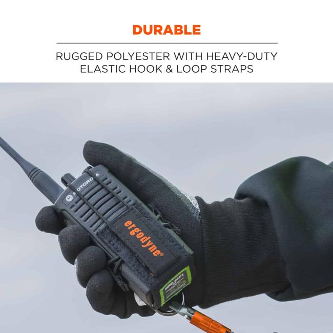 Durable: Rugged polyester with heavy-duty elastic hook & loops straps