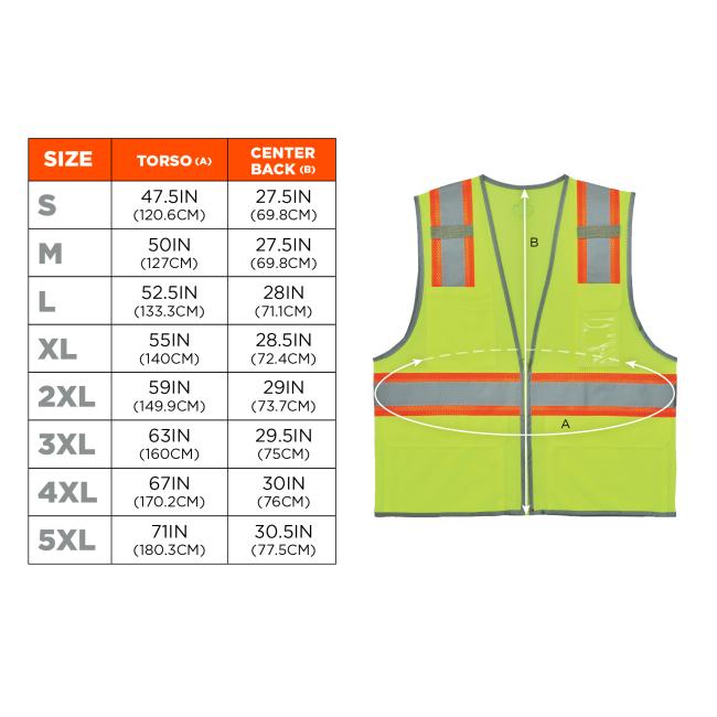 Two-Tone Mesh Hi-Vis Safety Vest, Work Vest | Ergodyne