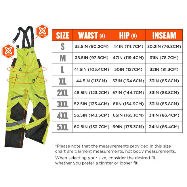 2xl Ergodyne GloWear popular 8928 Class E Hi-Vis Insulated Bib Overalls 2XL