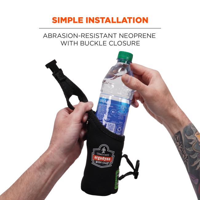 Simple installation: abrasion-resistant neoprene with buckle closure