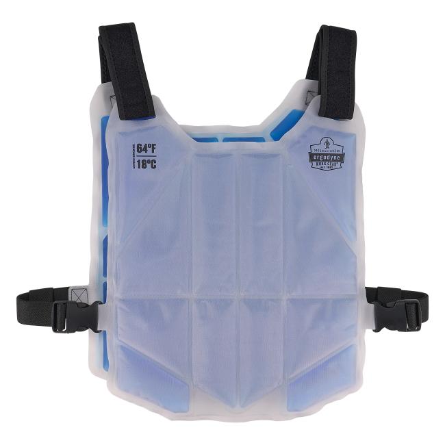 Front view of cooling ice vest