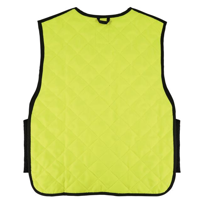 back of lime evaporative cooling vest