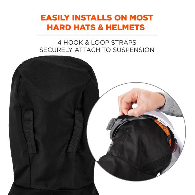 Easily Installs on Most Hard Hats and Helmets: Features four hook-and-loop straps that securely attach to suspension.