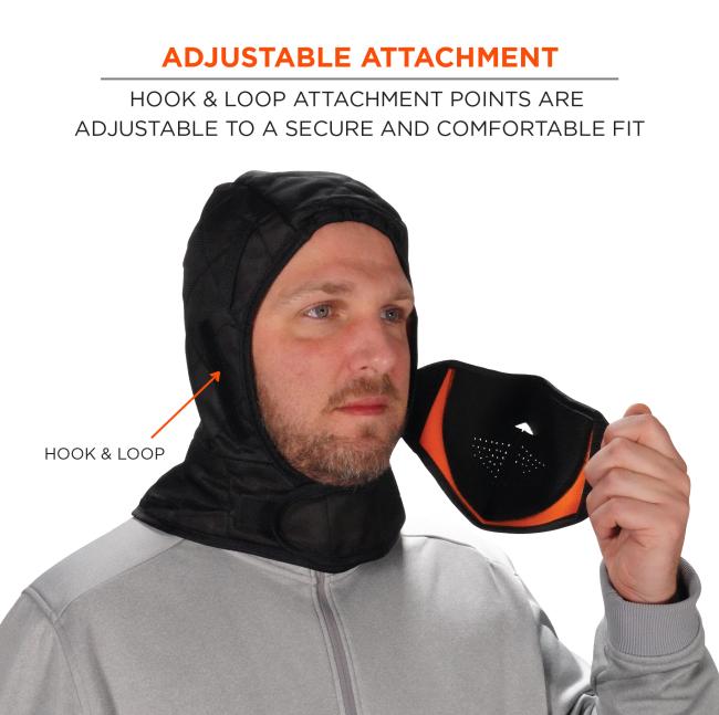 Adjustable attachment: Hook and loop attachment points are adjustable to a secure and comfortable fit