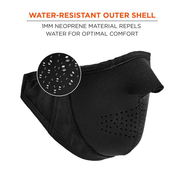 Water-Resistant Outer Shell: 1mm neoprene material repels water for optimal comfort