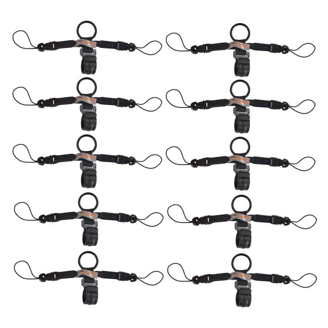 10 pack of d-ring and clip barcode scanner lanyard attachments