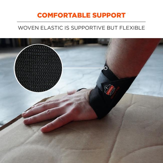 Comfortable support: woven elastic is supportive but flexible