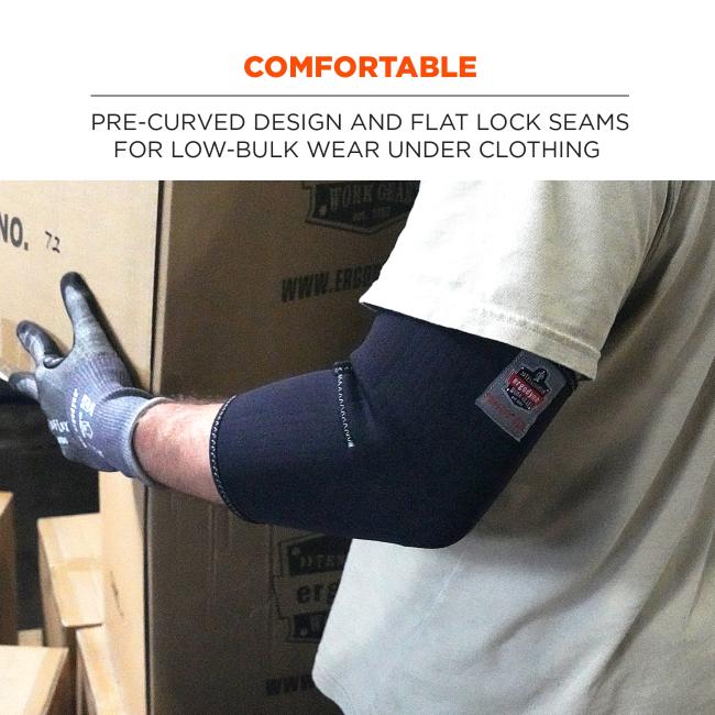 Comfortable: pre-curved design and flat lock seams for low-bulk wear under clothing