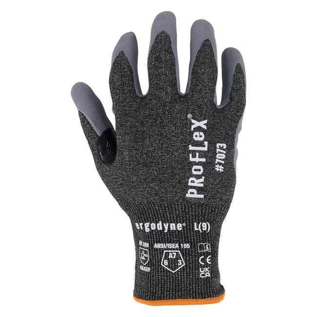 Back of nitrile cut-resistant glove