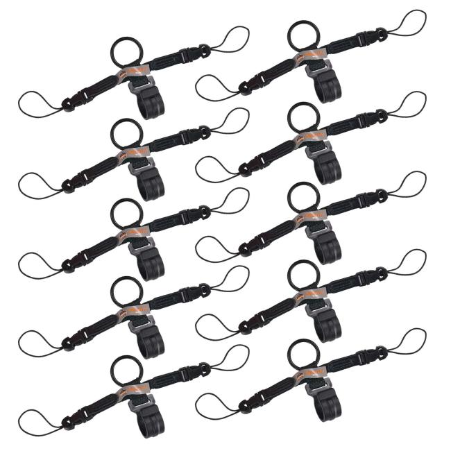 10 pack of d-ring and clip barcode scanner lanyard attachments