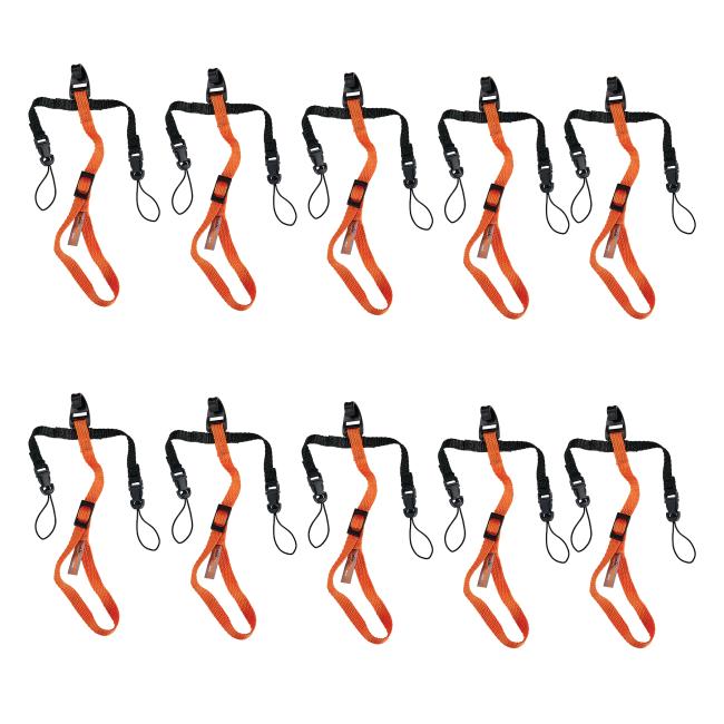 10-pack of adjustable barcode scanner lanyard attachments