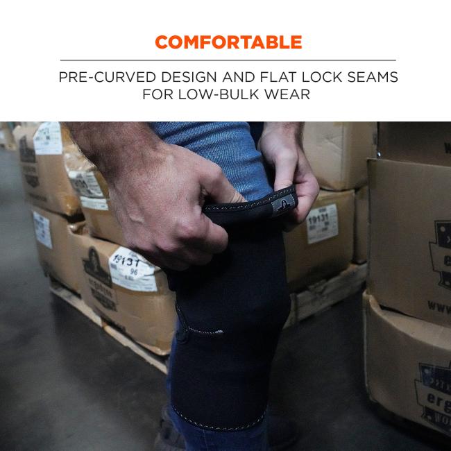 Comfortable: pre-curved design and flat lock seams for low-bulk wear