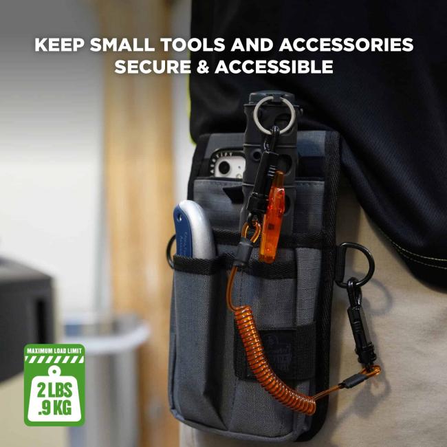 Keep small tools and accessories secure and accessible. Maximum load limit: 2LBS (.9KG)