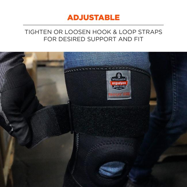 Adjustable: tighten or loosen hook and loop straps for desired support and fit