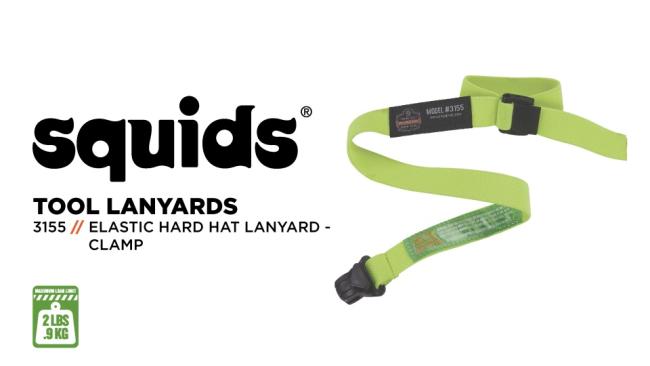 Hard Hat Lanyard, Elastic Lanyard Clamp | Ergodyne