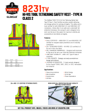 glowear 8231tv vest spec sheet pdf