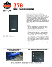 proflex 376 economy kneeling pads spec sheet_0 pdf