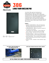 proflex 386 economy kneeling pads spec sheet pdf