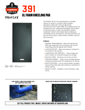 proflex 391 economy kneeling pads spec sheet pdf