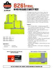 8261frhl hi vis vests spec sheet pdf