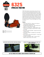 trex 6325 spikeless ice traction spec sheet pdf