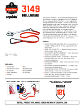 3149 tool lanyard spec sheet pdf