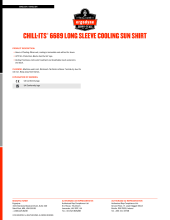 chill its 6689 sun shirt user instructions pdf