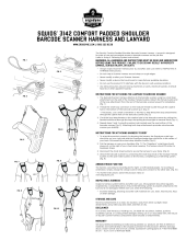 squids 3142 padded shoulder barcode scanner harness user instructions pdf