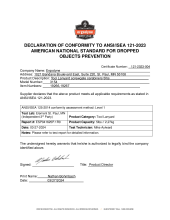 squids 3154 ansi isea 121 2023 certificate of compliance pdf