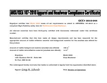 ansi 107 ergo garment certificate 8930_2 pdf