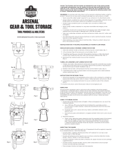 arsenal tool pouches holsters instructions stationary containers insert pdf