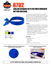 chill its 6702 cooling bandana spec sheet pdf