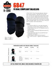 n ferno 6847 fr balaclava spec sheet pdf