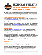 new federal rules worker visibility on roads_5 pdf