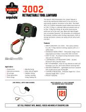 squids 3002 retractable spec sheet pdf