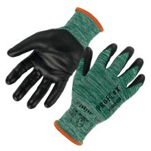 Pair of recycled PU coated gloves .