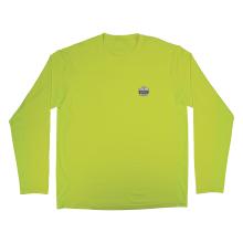 Front of lime cooling long sleeve sun shirt