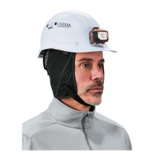 The liner is designed to be worn under a hard hat and offers coverage for the head, ears, and neck.