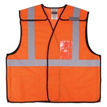 Front of orange breakaway hi vis safety vest