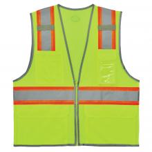 Two-Tone Mesh Hi-Vis Safety Vest, Vest Work Ergodyne 