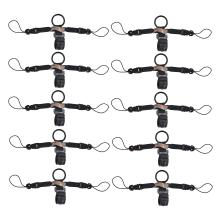 10 pack of d-ring and clip barcode scanner lanyard attachments