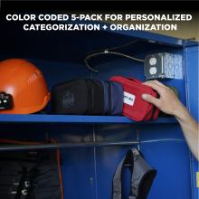 Color coded 5-pack for personalized categorization and organization