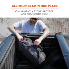 All your gear in one place: conveniently store, protect and transport gear