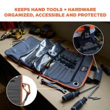 Keeps hand tools and hardware organized, accessible and protected