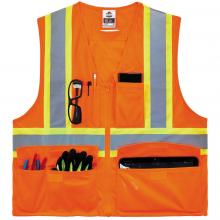 GloWear 8235ZX Two-Tone X-Back Safety Vest - Type R, Class 2 