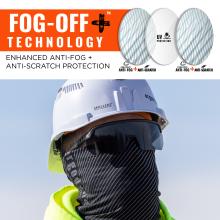 Fog off plus technology, enhanced anti-fog and anti-scratch protection