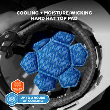 Cooling and Moisture-Wicking Hard Hat Sweatband: Up to 2 hours of cooling.