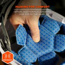 Padding for Comfort: Offers additional cushioning at the front of the head.