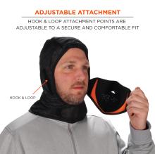 Adjustable attachment: Hook and loop attachment points are adjustable to a secure and comfortable fit